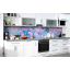 Наклейка на скинали Zatarga на кухню «Лилово-бирюзовые мечты» 600х3000 мм виниловая 3Д наклейка кухонный фартук Тернопіль