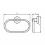 Тримач для рушників HACEKA Kosmos кільцевий, у формі овала, колір хром (402306) 1121445 Тернополь