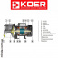 Відцентрова насосна станція KOER AUTO JS-800 (Насосна станція, Н=46М Q=3,3кбМ P=800 Вт. 1"x1"(з п'ятірником)) Київ