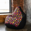 Кресло мешок Груша Оксфорд Принт 150х100 Студия Комфорта размер Большой Звезды-Сердца Луцьк