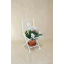 Підставка для квітів Холодна ковка стілець 01 одинарний білий Миколаїв