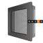 Вентиляционная решетка для камина SAVEN 17х17 графитовая Запорожье