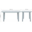 Пластиковый стол Sorrento 140x80 см белый прямоугольный Ровно