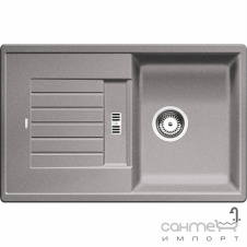 Гранитная кухонная мойка с сушкой Blanco Zia 45S Silgranit 526013 антрацит