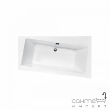 Асимметричная ванна Besco PMD Piramida Infinity 150x90 белая правая