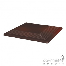 Плитка Paradyz Cloud Brown stopnice ryflowane narozne 30х30