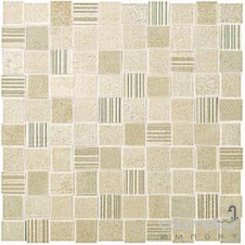 Плитка керамічна мозаїка FAP DESERT CHECK BEIGE MOSAICO fKIH