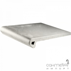 Клинкерная плитка ступень 33x33 Gres de Aragon Cotto Peldano Ref. 24-33 Blanco белая