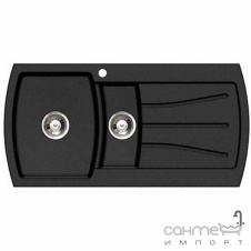 Кухонна мийка оборотна Longran Cima 1.5 GM Volcano Black