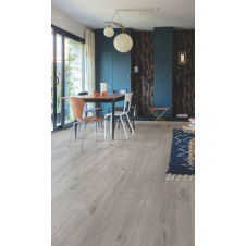 Вініловий підлогу Quick-Step Pulse Glue Plus PUGP40202 Дуб Бавовняний Затишний Сірий