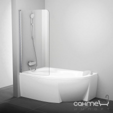 Шторка для ванни Ravak CVSK1 140/150 L білий/прозорий 7QLM0100Y1 ліва