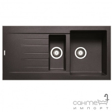 Гранитная кухонная мойка Fabiano Classic 100х50х15 Grey Metallic