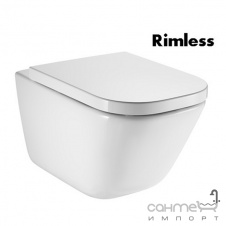 Підвісний унітаз Roca Gap Rimless + сидіння з кришкою Soft-Close A34H47C000