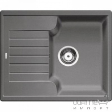 Гранітна кухонна мийка з сушінням Blanco Zia 40S Silgranit 517411 сірий беж