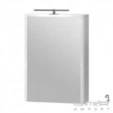 Зеркальный шкафчик с LED-подсветкой Ювента Livorno LvrMC-50 белый глянец