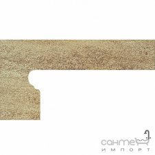 Клінкерна плитка боковина ліва 20x39 Gres de Aragon Columbia Zanquin left Beige бежева
