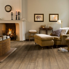 Ламинат Quick-Step Impressive IM1850 дуб выскобленный серо-коричневый