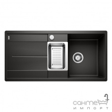 Гранитная кухонная мойка врезная Blanco Silgranit Metra 6 S-F 525929 черный