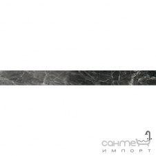 Керамічний граніт фриз Atlas Concorde Marvel PRO Marvel Noir St.Laurent List. 7х75 Lapp. AD5O