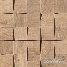 Керамогранитная мозаика 35x35 Atlas Concorde Axi Mosaico 3D Golden Oak Бежевая