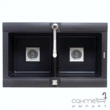 Кухонна мийка оборотна Longran Geo 2.0 GM Volcano Black