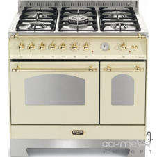 Газовая плита, 2 электрические духовки Lofra Dolcevita 90 Double Oven RBID96MFTE/Ci WHITE IVORY/BRASS