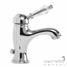 Змішувач для умивальника з донним клапаном Fiore Imperial Sky 82 CR 5221 хром Swarovski