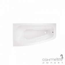 Асимметричная ванна Besco PMD Piramida Luna 150x80 белая левая