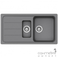 Гранитная кухонная мойка Schock Cristalite Formhaus D150 L оборотная 10 onyx