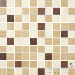 Мозаїка 300х300 Marconi CASTYLIA MIх MOZAIKA (бежево-коричнева, під дерево) Чернівці