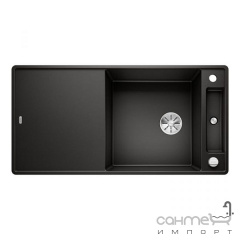 Гранитная кухонная мойка врезная Blanco Silgranit Axia XL 6 S-F 525859 черный Житомир