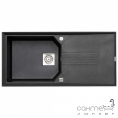 Кухонна мийка оборотна Longran Heliх 1.0 GM Volcano Black Чернівці