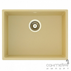 Гранітна плита, мийка Fabiano Quadro 53x46 Beige бежева Васильків