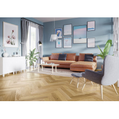 Паркетная доска Barlinek Pure Vintage Дуб Caramel Herringbone Коломыя