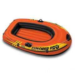 Лодка одноместная надувная компактная Intex Explorer Pro 100 58355 Orange/Black Чернігів