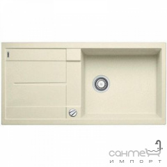 Гранитная кухонная мойка с сушкой Blanco Metra XL 6 S Silgranit 515280 белый Киев