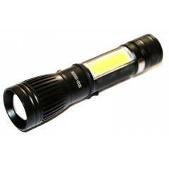 Ручной аккумуляторный фонарь Police WD051-T6+COB Черный (20053100202) Чернігів
