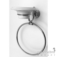 Кольцо для полотенец с мыльницей Pacini & Saccardi Rome 30051/С хром Черновцы