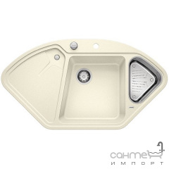 Гранитная кухонная мойка на полторы чаши с сушкой Blanco Delta II Silgranit PuraDur 523669 кофе Михайловка