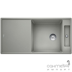 Кухонная мойка на полторы чаши с сушкой+доска ясень Blanco Axia III XL 6 S-F Silgranit 523524 жасмин Полтава