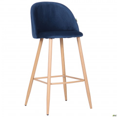 Барный стул Bellini бук/blue velvet Киев