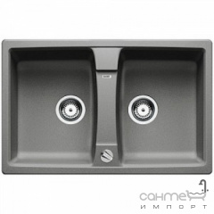 Гранитная кухонная мойка на полторы чаши с сушкой Blanco Lexa 8 Silgranit 524964 белый Фастів
