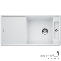 Кухонная мойка на полторы чаши с сушкой+доска ясень Blanco Axia III XL 6 S-F Silgranit 523526 антрацит Кропивницький