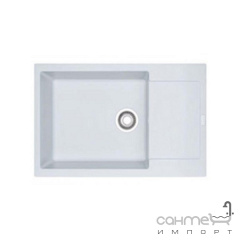 Кухонная мойка гранитная Adamant General 780х500х200 крыло справа 08 ivory слоновая кость Братське