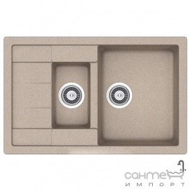 Гранитная кухонная мойка Schock Cristalite Aster D150 S 42 beton