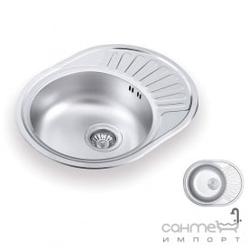 Кухонная мойка Ukinox Favorit 577.447 GT/GW 6K M матовая оборотная