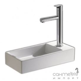 Раковина подвесная с отверстием под смеситель правосторонняя AeT Acquafredda L319T0R1V2 белый