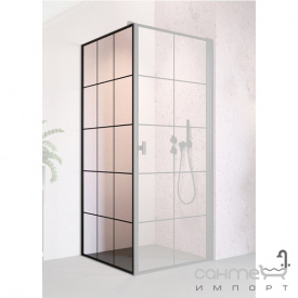 Бокова стінка для душової кабіни Radaway NES Black S1 90 Factory 10039090-54-55 прозоре скло