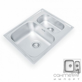 Кухонная мойка Ukinox Lotus 615.500 15 GT 8K P н/с полированная оборотная