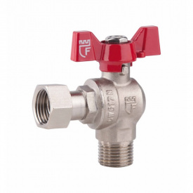 Кран шаровой с накидной гайкой SD Forte 3/4&quot; ВН для воды угловой SF224W20